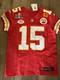 Nike Authentic Chiefs Super Bowl Nike Fuse Vapor Elite Mahomes Game Jersey 40 M