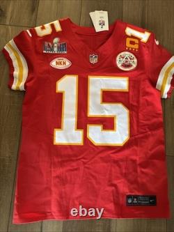 Nike Authentic Chiefs Super Bowl Nike FUSE Vapor Elite Mahomes Game Jersey 40 M