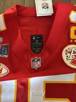 Nike Authentic Chiefs Super Bowl Nike FUSE Vapor Elite Mahomes Game Jersey 40 M