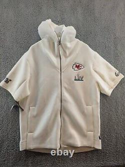 Nike Hoodie Men's XXL Ivory Color KC Chiefs Superpower LIV NFL Onfield Apparel