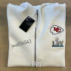 Nike Kansas City Chiefs Mens Super Bowl LIV Media Showout Hoodie Jacket 3XL