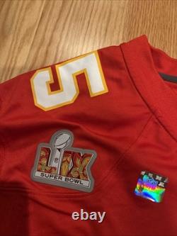 Nike Kansas City Chiefs Patrick Mahomes Red Super Bowl LIX Game Jersey Sz M 67NM