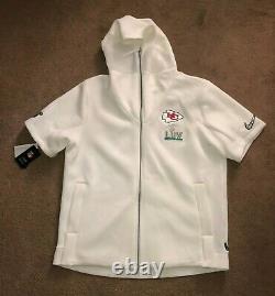 Nike Kansas City Chiefs SBLIV Showout SS Hoodie White DC9869-100 Mens 2XL