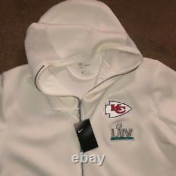 Nike Kansas City Chiefs SBLIV Showout SS Hoodie White DC9869-100 Mens 2XL