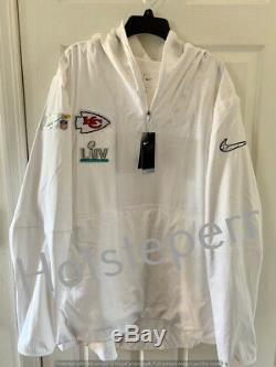 Nike Kansas City Chiefs Super Bowl 54 Bound Media Night Pullover Jacket Large
