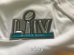 Nike Patrick Mahomes White Super Bowl 54 LIV Patch On Field KC Chiefs Jersey XL