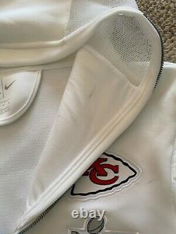 Nike SS Hoodie Sweatshirt White Men Small Super Bowl #15 Mahomes NFL Kansas City