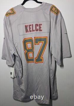 Nike Travis Kelce Gray Kansas City Chiefs Super Bowl LVII Patch Jersey Size 3XL