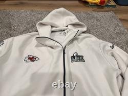 Nike Women's Super Bowl LIX Kansas City Chiefs Media Night Full Zip Up Hoodie XL