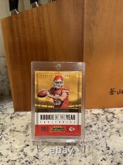 PATRICK MAHOMES 2017 Panini Contenders Rookie of the Year RC No. RY-3 Chiefs