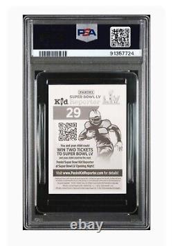 PATRICK MAHOMES 2020 Panini Stickers #29 Super Bowl LIV MVP PSA Mint 9 Chiefs