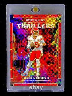 PATRICK MAHOMES CHECKERBOARD RED REFRACTOR HOLO PRIZM SP Super Bowl CHIEFS