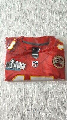 PATRICK MAHOMES Chiefs New With/SB 54 Patch Red Nike Game Jersey Sz. Medium