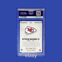 PATRICK MAHOMES Illusions Orange Prizm Refractor Chiefs Super Bowl PSA 10 Card