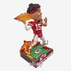 PATRICK MAHOMES KANSAS CITY CHIEFS ON FIRE BOBBLEHEAD FoCo EXCLUSIVE SB MVP NEW