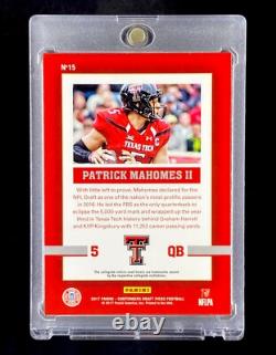 PATRICK MAHOMES ROOKIE RED FOIL SP INSERT RC Card 2017 SUPER BOWL CHIEFS