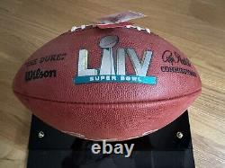 PATRICK MAHOMES signed Kansas City Chiefs WILSON Super Bowl 54 LIV football JSA