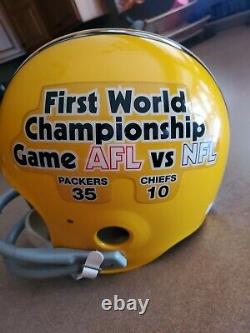 Packers Chiefs TK FS Riddell Helmet Super Bowl I World Championship AFL NFL RARE