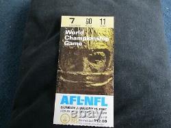Packers vs KC Chiefs Super Bowl I1 Ticket Stub EXTREMELY NICE CONDITION Lombardi