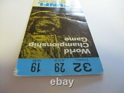 Packers vs KC Chiefs Super Bowl I 1 Ticket Stub Lombardi RARE BLUE VARIATION