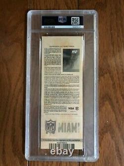 Pair 2020 Super Bowl 54 LIV Tickets PSA 8 NM-MT Chiefs Mahomes POP 21,1 HIGHER