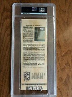 Pair 2020 Super Bowl 54 LIV Tickets PSA 8 NM-MT Chiefs Mahomes POP 21,1 HIGHER