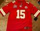 Patrick Mahomes #15 Kc Chiefs Red Super Bowl 54 Champions Jersey Large