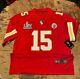 Patrick Mahomes #15 Kc Chiefs Red Super Bowl 54 Jersey Xxl