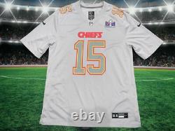 Patrick Mahomes #15 Kansas City Chiefs Nike Super Bowl LVIII Jersey Sz Large