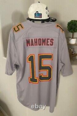 Patrick Mahomes #15 Kansas City Chiefs Super Bowl 57 Jersey Nike Gray XL withHat