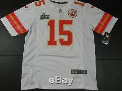 Patrick Mahomes #15 Kansas City Chiefs Super Bowl LIV 54 Limited Jersey White