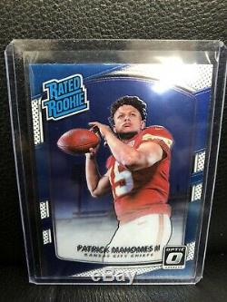 Patrick Mahomes 2017 Donruss Optic Rated Rookie # 177 Chiefs Rookie Super Bowl