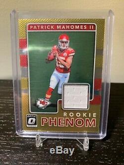 Patrick Mahomes 2017 Optic Rookie Phenom Patch Chiefs Super Bowl MVP