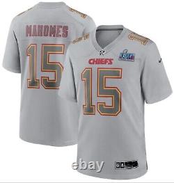 Patrick Mahomes 2023 Kansas City Chiefs Nike Super Bowl LVII Atmosphere Jersey