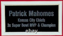 Patrick Mahomes (3x Super Bowl MVP & Champion) Chiefs Framed 11x17 Photo