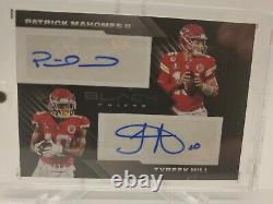 Patrick Mahomes And Tyreek Hill Duel Auto 8/10 Chiefs! Super bowl teammates