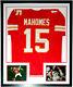Patrick Mahomes Autographed Chiefs Super Bowl Jersey Beckett Bas Coa Framed 8x10