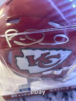 Patrick Mahomes Autographed Mini Helmet COA Chiefs, Super Bowl Winning QB