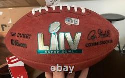 Patrick Mahomes Autographed Super Bowl 54 LIV Chiefs Football Beckett Letter COA