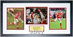 Patrick Mahomes Chiefs 2020 Super Bowl 3 8x10 Photo Compilation Framed MVP Plate