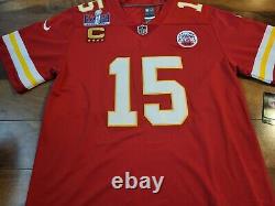 Patrick Mahomes Chiefs Red Nike Super Bowl 58 Jersey Mens Large
