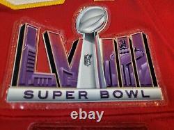 Patrick Mahomes Chiefs Red Nike Super Bowl 58 Jersey Mens Large