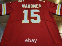 Patrick Mahomes Chiefs Red Nike Super Bowl 58 Jersey Mens Large