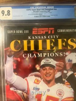 Patrick Mahomes Chiefs Super Bowl Champions ESPN Magazine Reprint/POD CGC 9.8