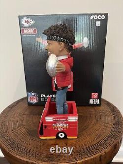 Patrick Mahomes Chiefs Super Bowl LVII Champions Parade Bus Bobblehead FOCO /157