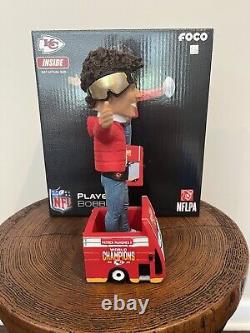 Patrick Mahomes Chiefs Super Bowl LVII Champions Parade Bus Bobblehead FOCO /157