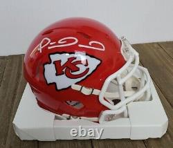 Patrick Mahomes Hand Signed Mini Helmet Superbowl Kansas City Chiefs COA NFL