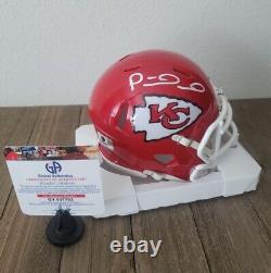 Patrick Mahomes Hand Signed Mini Helmet Superbowl Kansas City Chiefs COA NFL