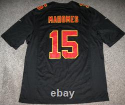 Patrick Mahomes KC Chiefs Black Men's Nike Super Bowl LVIII Game Jersey