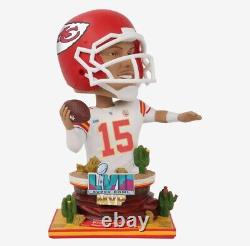 Patrick Mahomes KC Chiefs Super Bowl 57 MVP Bust Bighead Bobblehead FOCO NEW #48